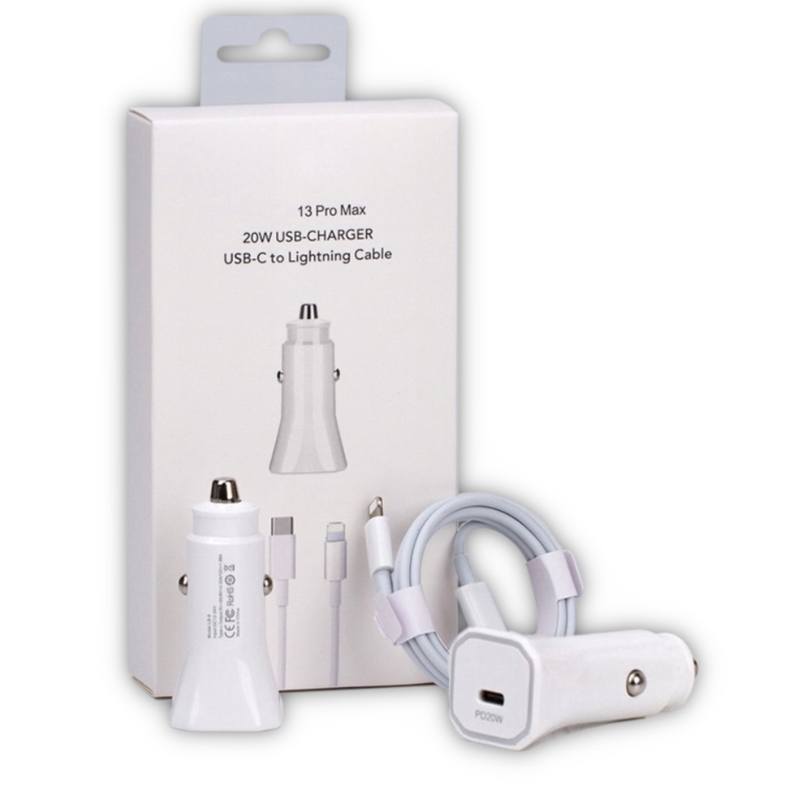 Apple Lightning nabíjačka do auta, USB 3.1 typ C, USB typ C Bowi 3000 mA